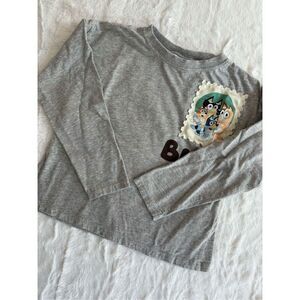 Zara Bluey Patch Long Sleeve Shirt Size 4-5 Years